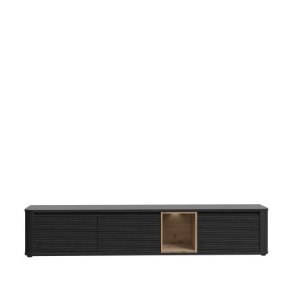 WARO TV Stand, Black/Brown