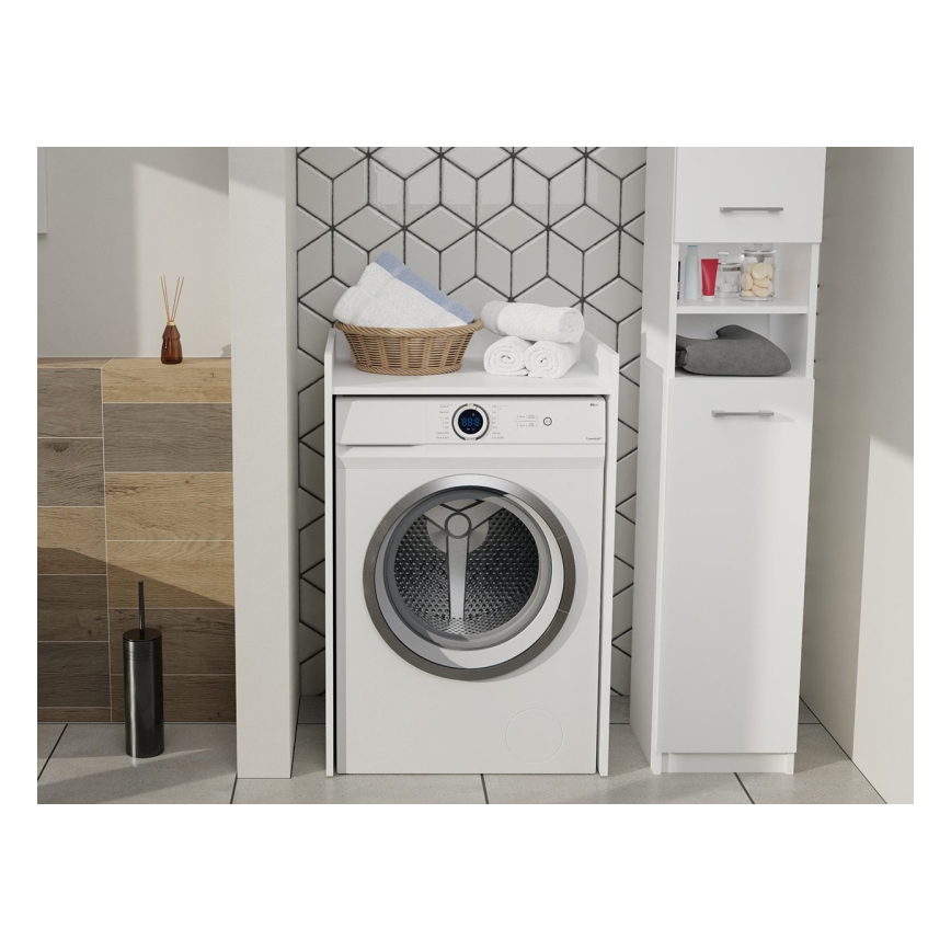 Washing machine cabinet POLA 98x64 cm white