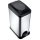 Waste bin 15 l black/stainless steel