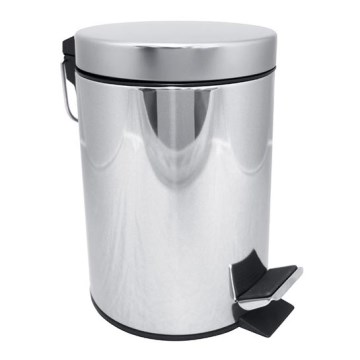 Waste bin 17 x 25.5 cm, stainless steel/silver