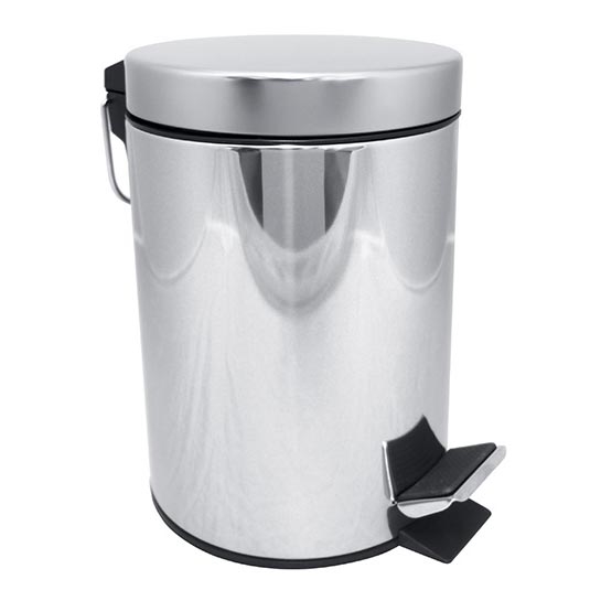 Waste bin 17 x 25.5 cm, stainless steel/silver