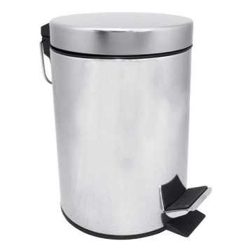 Waste bin 20 x 28 cm, stainless steel/silver