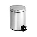Waste Bin 35 x 65 cm, Stainless Steel/Silver