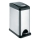 Waste bin 8 l black/stainless steel