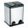 Waste bin for sorted waste 16 l black/stainless steel