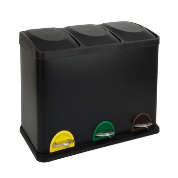 Waste bin for sorted waste 45 l black