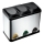 Waste bin for sorted waste 45 l black/stainless steel
