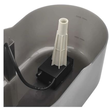 Water fountain for pets 2,6 l/5V grey