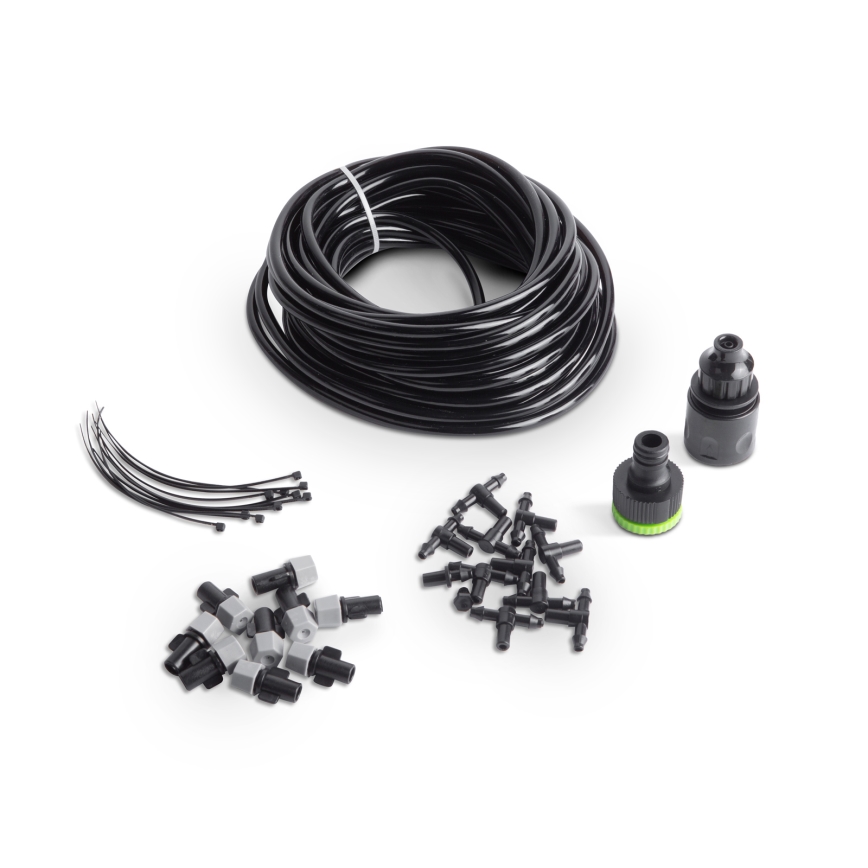 Water-misting system, 10 nozzles, 10 m