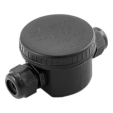 Waterproof connector IP66 black