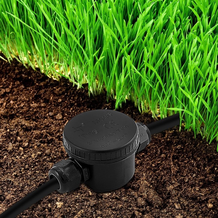 Waterproof connector IP66 black