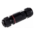 Waterproof connector IP68 black