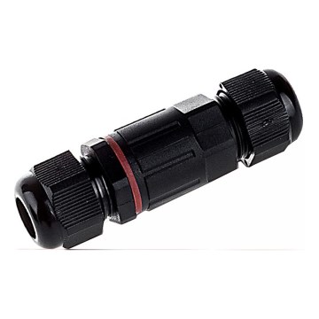 Waterproof connector IP68 black