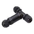Waterproof connector IP68 black