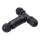 Waterproof connector IP68 black