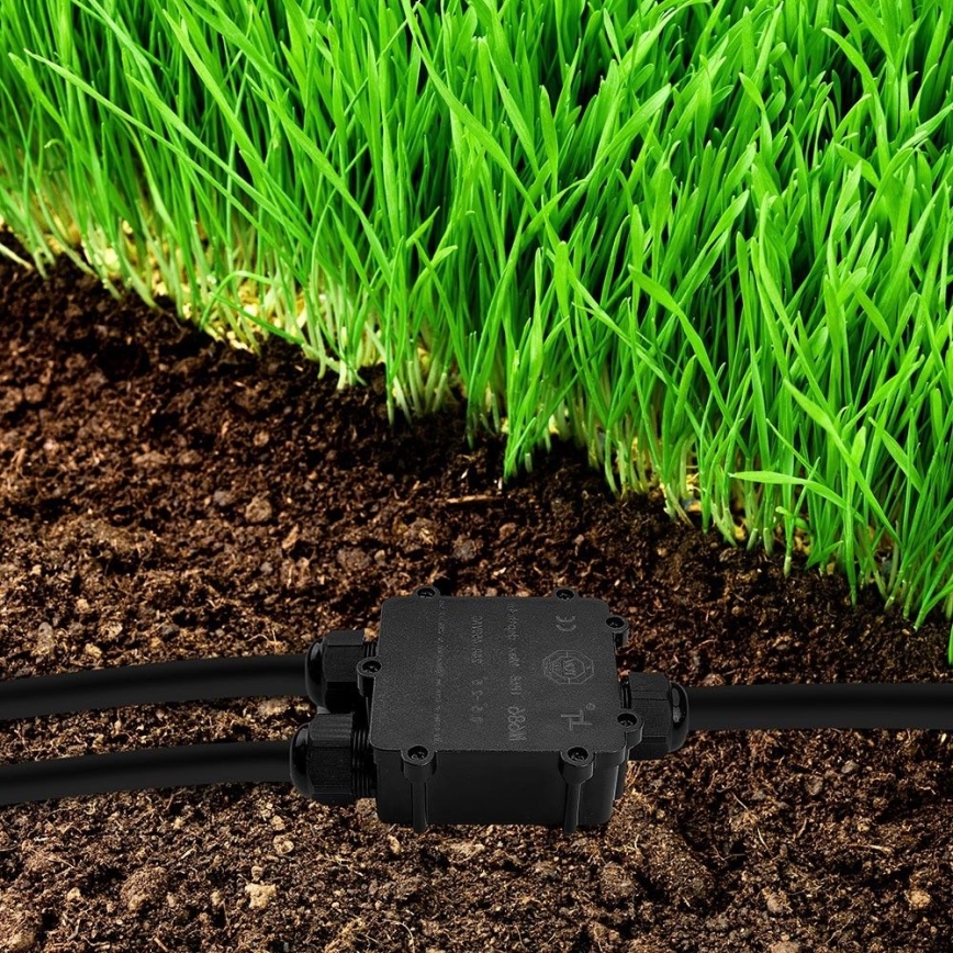 Waterproof junction box IP68 black