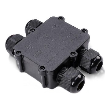 Waterproof junction box IP68 black