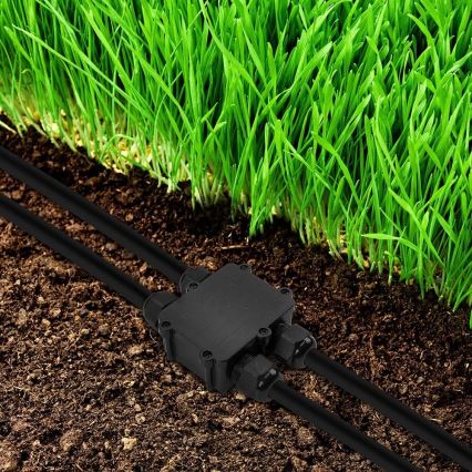 Waterproof junction box IP68 black