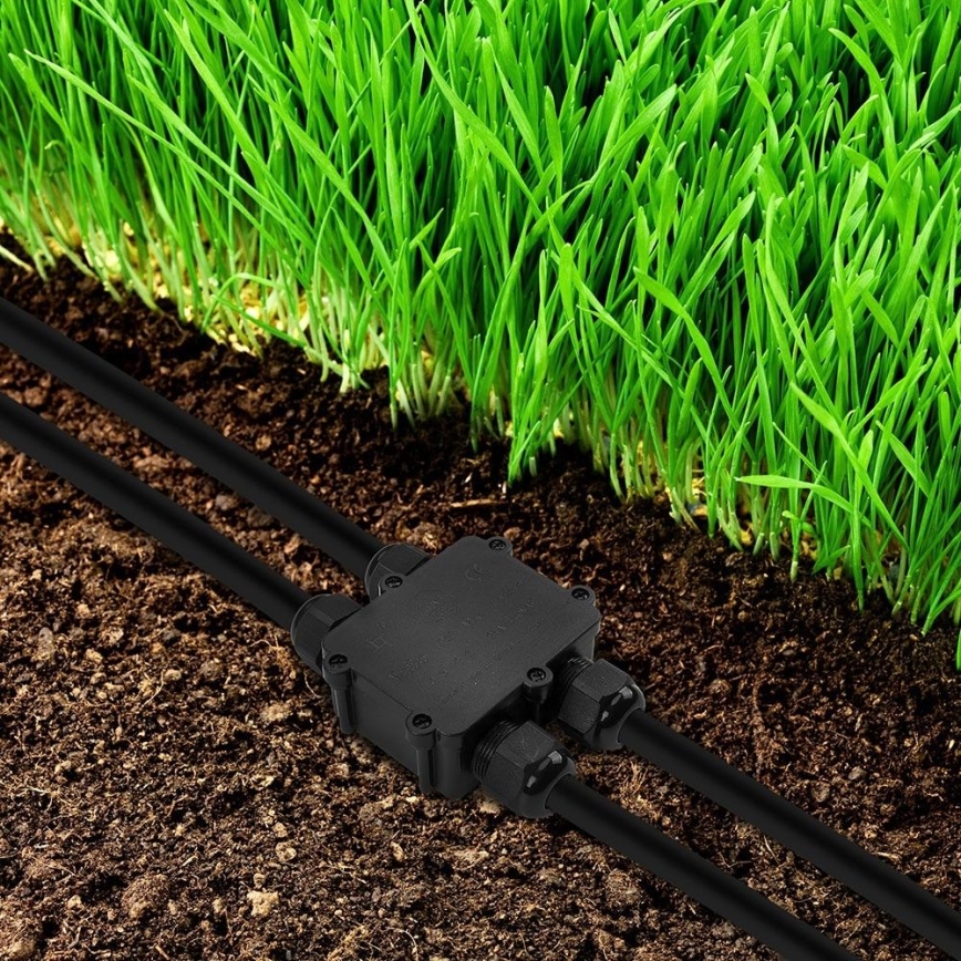Waterproof junction box IP68 black
