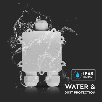 Waterproof junction box IP68 white