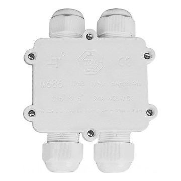 Waterproof junction box IP68 white
