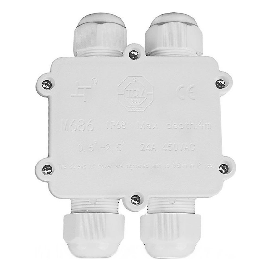 Waterproof junction box IP68 white
