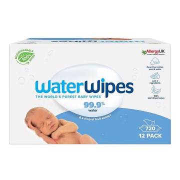 WaterWipes - SET 12x Plastic-free wet wipes 60 pcs (720 pcs)