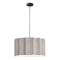 WAVY Cord Pendant Light 1xE27/14W/230V gray