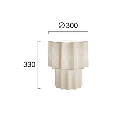 WAVY Table Lamp 1xE27/14W/230V, Beige