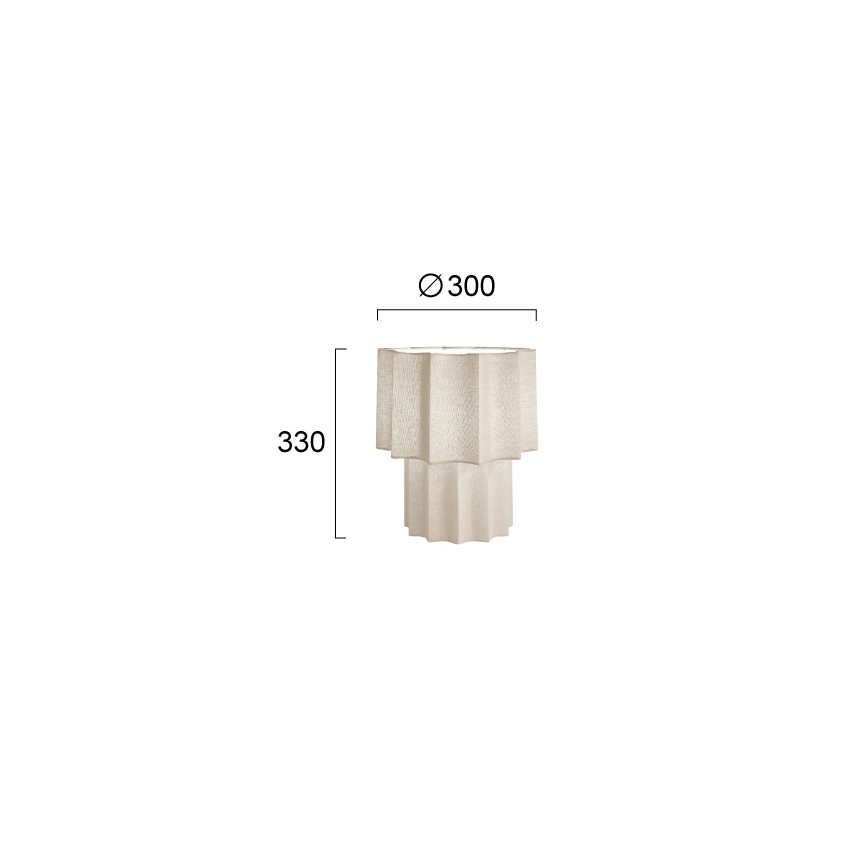 WAVY Table Lamp 1xE27/14W/230V, Beige