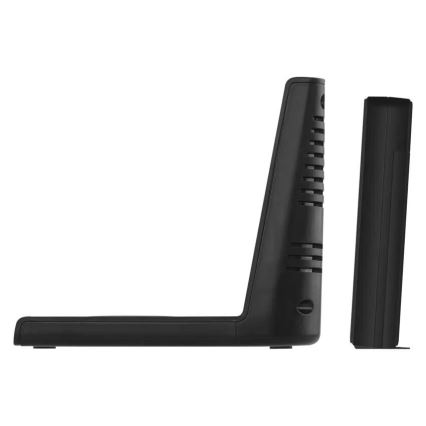 Weather Station with 5V Wireless Charging — 2×AA + 2×AAA, Black