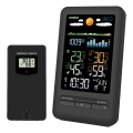 Weather station with LCD display 2xAA + 2xAA black