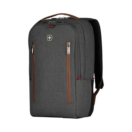 Wenger - Laptop backpack 15 l 16" with tablet pocket 12" + crossbody bag City Upgrade 2in1 grey
