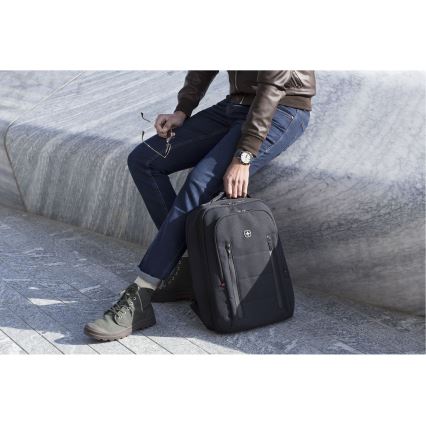 Wenger - Laptop backpack 16 l 16" with tablet pocket 12" City Traveler black