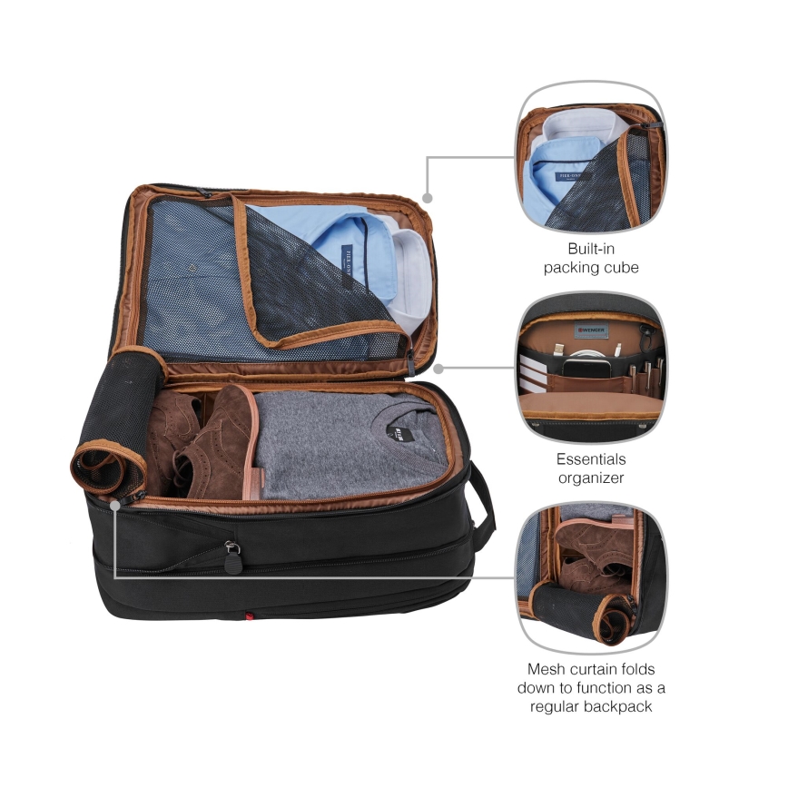 Wenger - Laptop backpack 16 l 16" with tablet pocket 12" City Traveler black