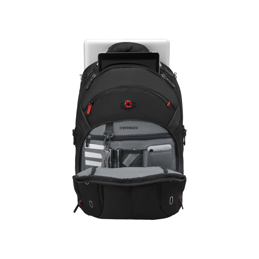 Wenger - Laptop backpack 20 l 15" with tablet pocket 10" Gigabyte black