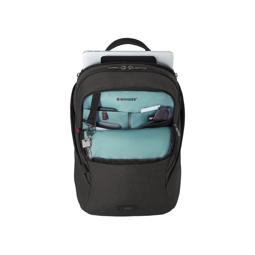 Wenger - Laptop backpack 21 l 16" with tablet pocket 10" MX Light black