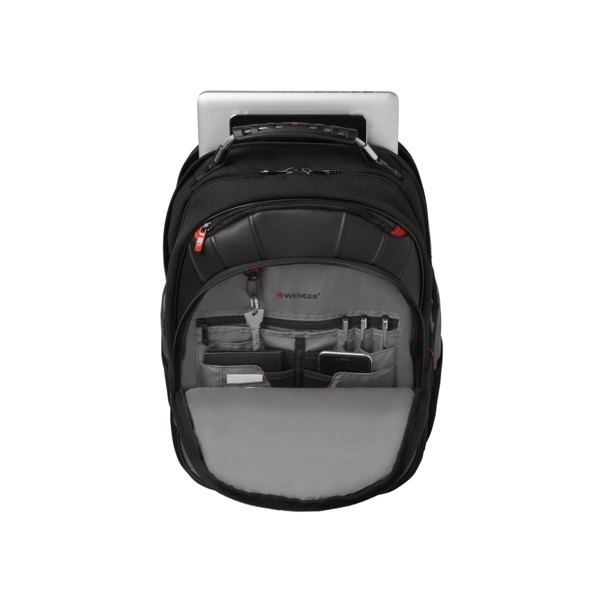 Wenger - Laptop backpack 25 l 17 with tablet pocket 12 Pegasus black/grey