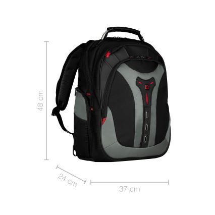 Wenger - Laptop backpack 25 l 17 with tablet pocket 12 Pegasus black/grey