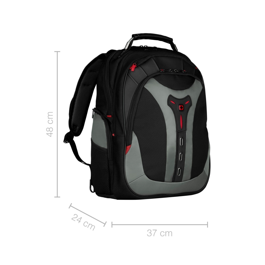 Wenger - Laptop backpack 25 l 17 with tablet pocket 12 Pegasus black/grey
