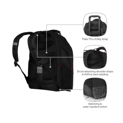 Wenger - Laptop backpack 26 l 17 with tablet pocket 10 Ibex Ballistic Deluxe