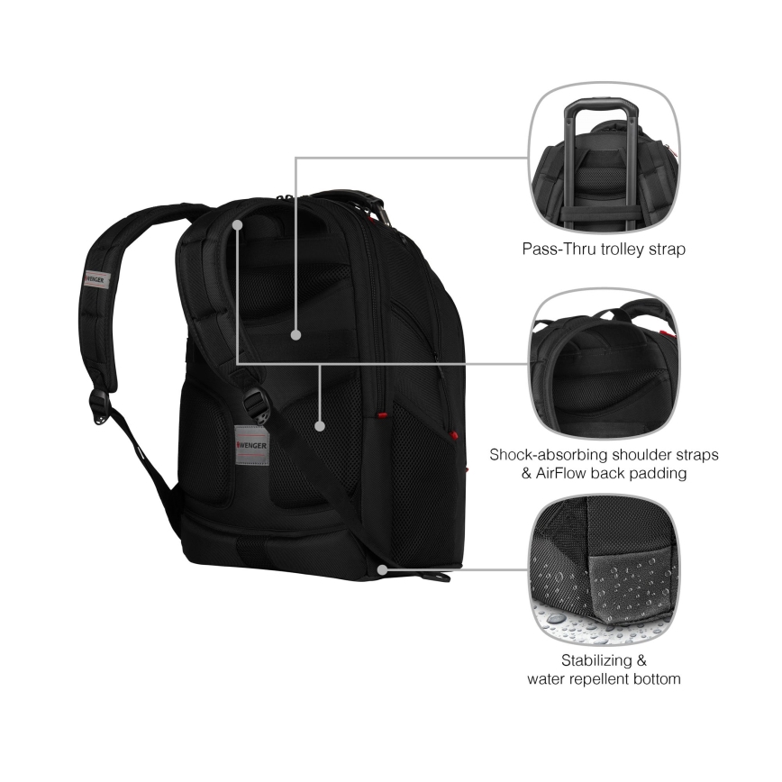 Wenger - Laptop backpack 26 l 17 with tablet pocket 10 Ibex Ballistic Deluxe