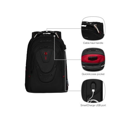 Wenger - Laptop backpack 26 l 17 with tablet pocket 10 Ibex Ballistic Deluxe