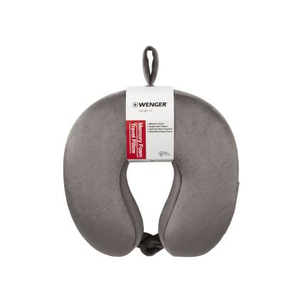 Wenger - Memory foam travel pillow grey