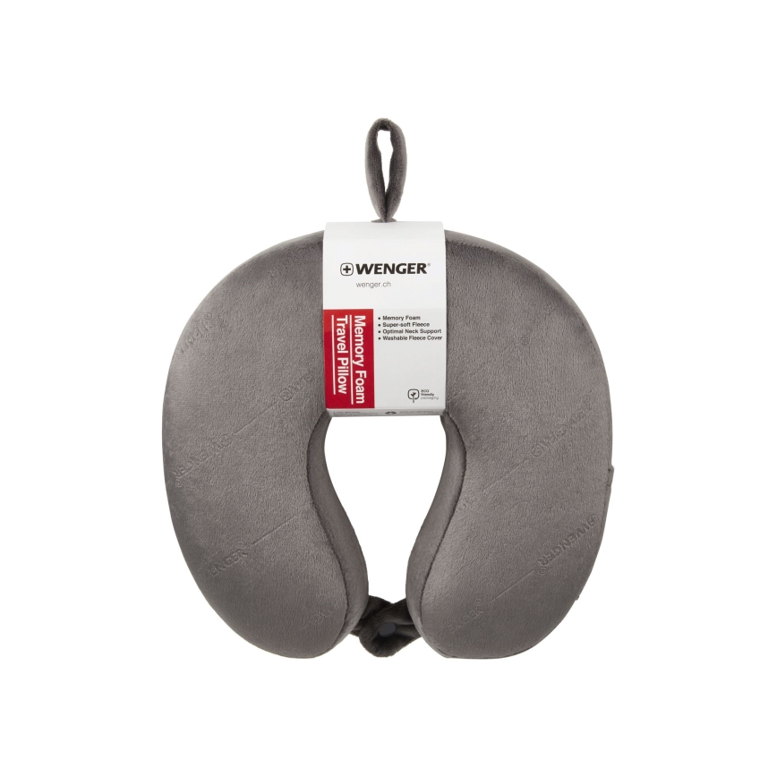 Wenger - Memory foam travel pillow grey
