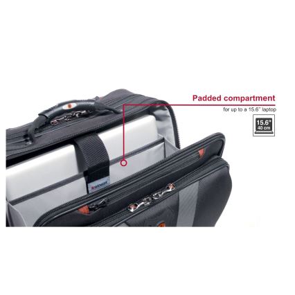 Wenger - Travel luggage on wheels 29 l + laptop case 15,6 Granada black