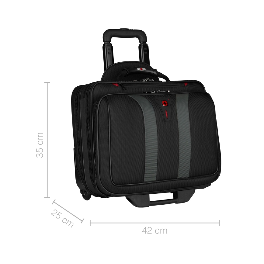 Wenger - Travel luggage on wheels 29 l + laptop case 15,6 Granada black
