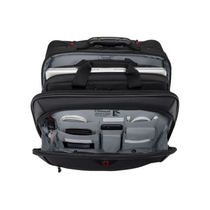 Wenger - Travel suitcase on wheels 23 l 17" + laptop bag 15,4" Potomac black
