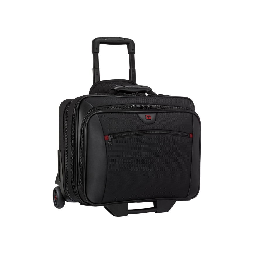 Wenger - Travel suitcase on wheels 23 l 17" + laptop bag 15,4" Potomac black