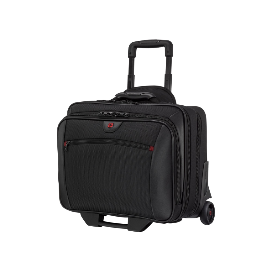 Wenger - Travel suitcase on wheels 23 l 17" + laptop bag 15,4" Potomac black